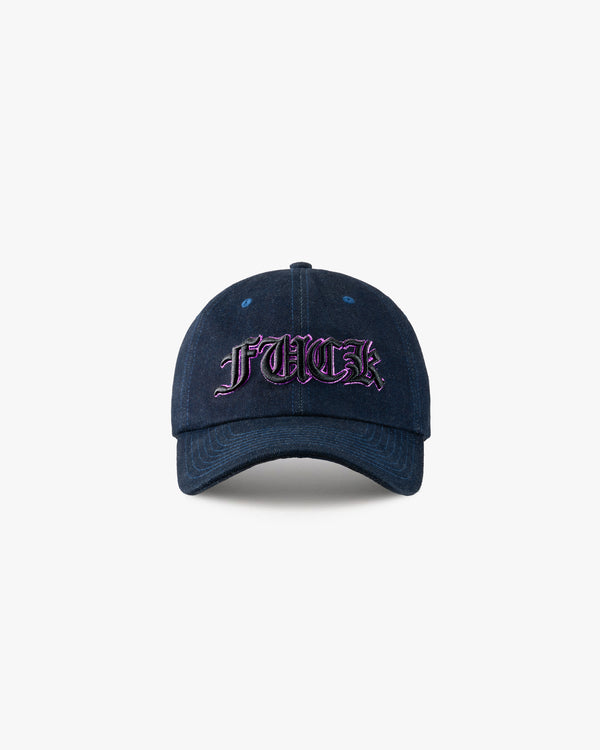GOTHIC SCRIPT DENIM HAT