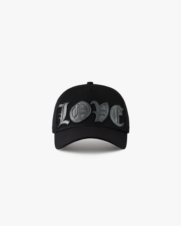 LOVE LEATHER PATCH HAT