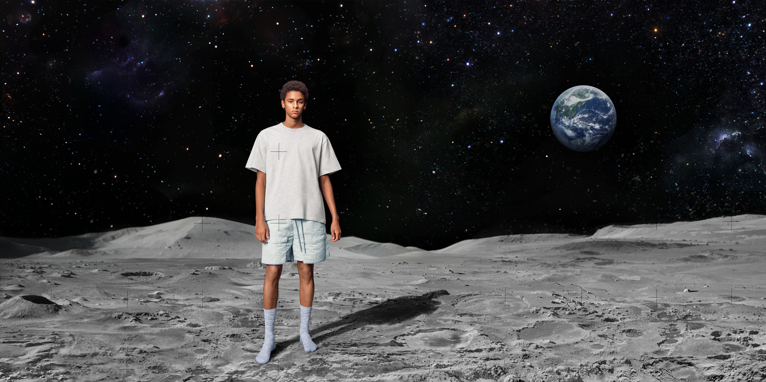 NOWORDS 3D THE MOON SOCKS 