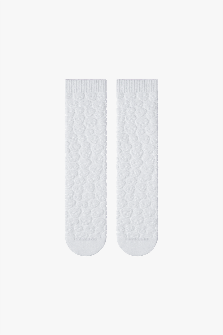 NOWORDS 3D WHITE SKULL SOCKS