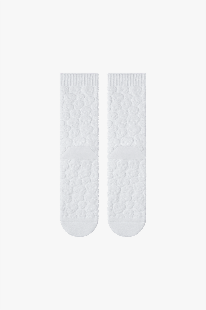 NOWORDS 3D WHITE SKULL SOCKS