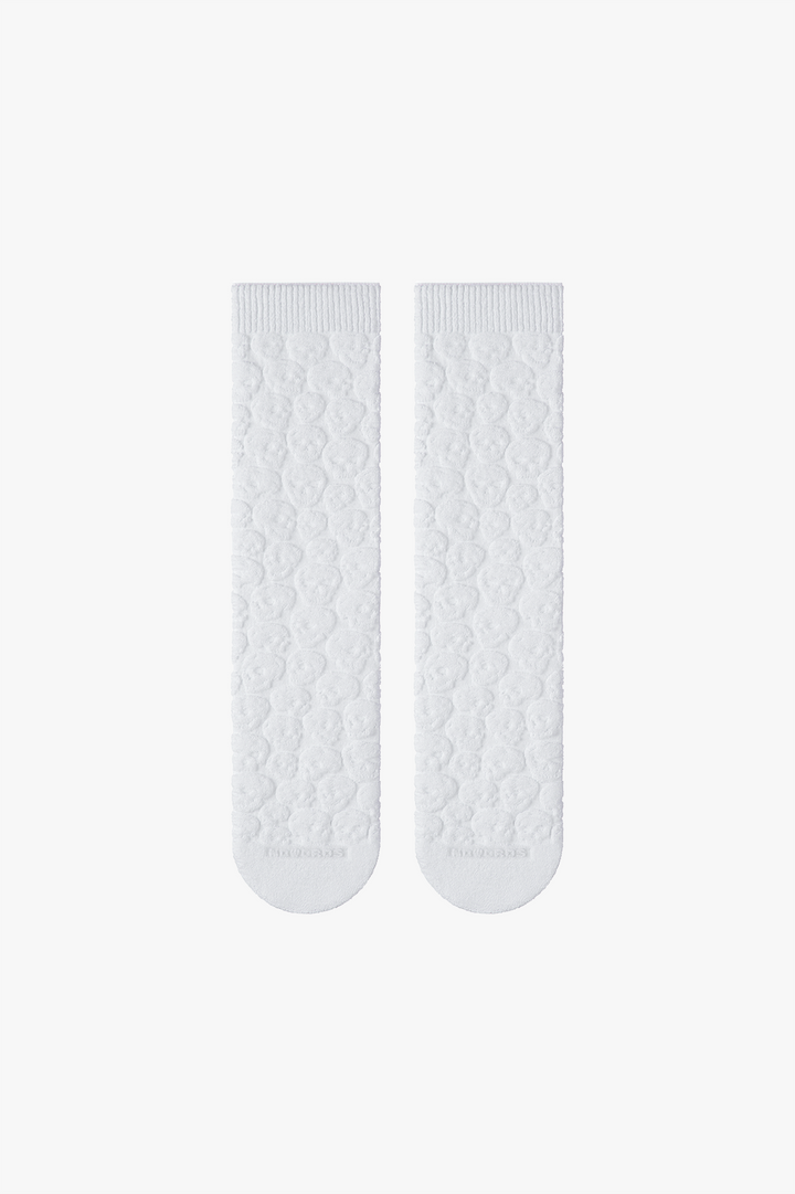 NOWORDS 3D WHITE SKULL SOCKS